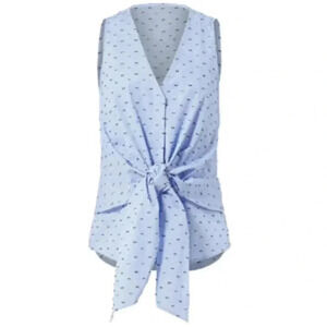 Derek Lam 10 Crosby Tie Front Top S $350.00